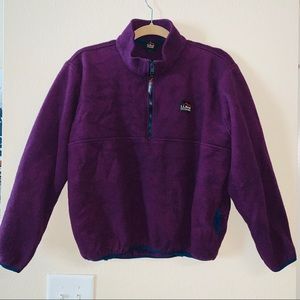 Vintage L.L. Bean fleece half-zip pullover